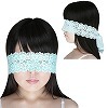 ストレッチ総レースアイマスク ターコイズ