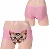 キャットプリントローライズボクサー ピンク