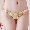 チェリーラブ 前後シャーリングゴム入り食い込みフルバックショーツ ゴールド