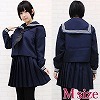 清楚な高等学校セーラー服(冬服) M