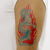 タトゥーシール 火炎ドラゴン・赤