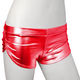 メタリックホットパンツ レッド