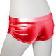 メタリックホットパンツ レッド