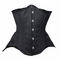 ブラックサテン アンダーバストコルセット