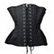 ブラックサテン アンダーバストコルセット