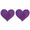 ニップルシール (ドットハート) 紫