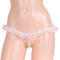 エロさ急上昇の大粒3連パールひもパン ホワイト