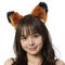 エロコス もふもふ耳カチューシャ (茶×黒)