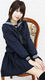 黒スカーフのセーラー服(冬服) BIG
