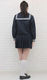 紺と白の清純学園セーラー服(冬服) M