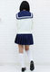青いリボンのセーラー服(冬服) M
