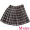 チェック柄プリーツスカート単品 ブラウン M