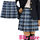 【1940円★数量限定】チェック柄プリーツスカート BIG<お一人様1点限り>